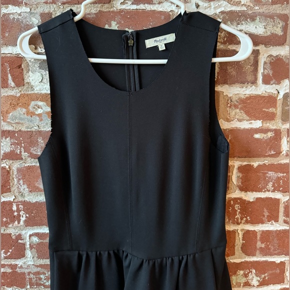Madewell 39144 Ponte Knit Silhouette Dress Black M - Picture 5 of 8